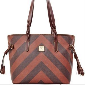 Dooney and Bourke Bailey Chevron Tote